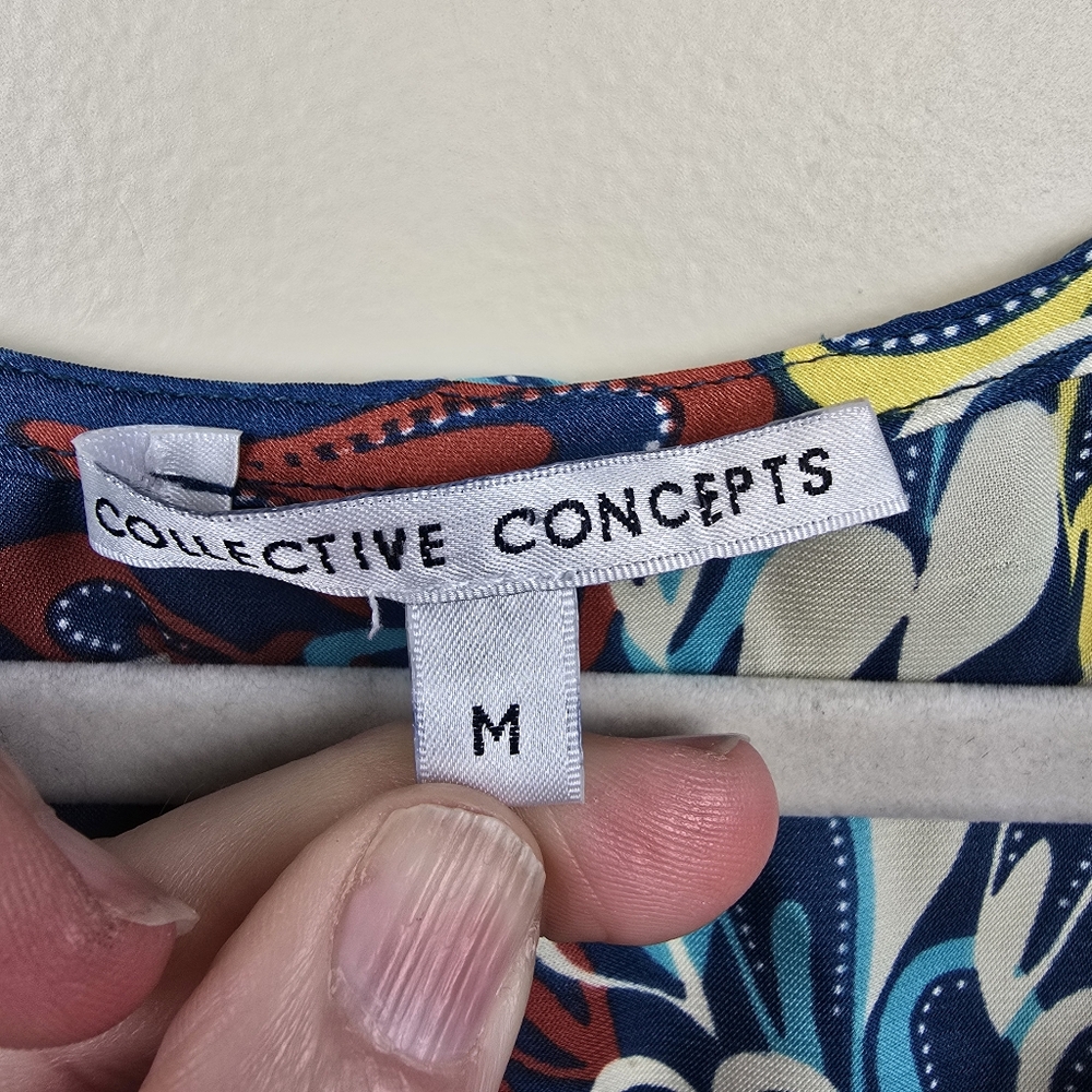 Collective Concepts 100% Polyester Multi Color Ro… - image 2